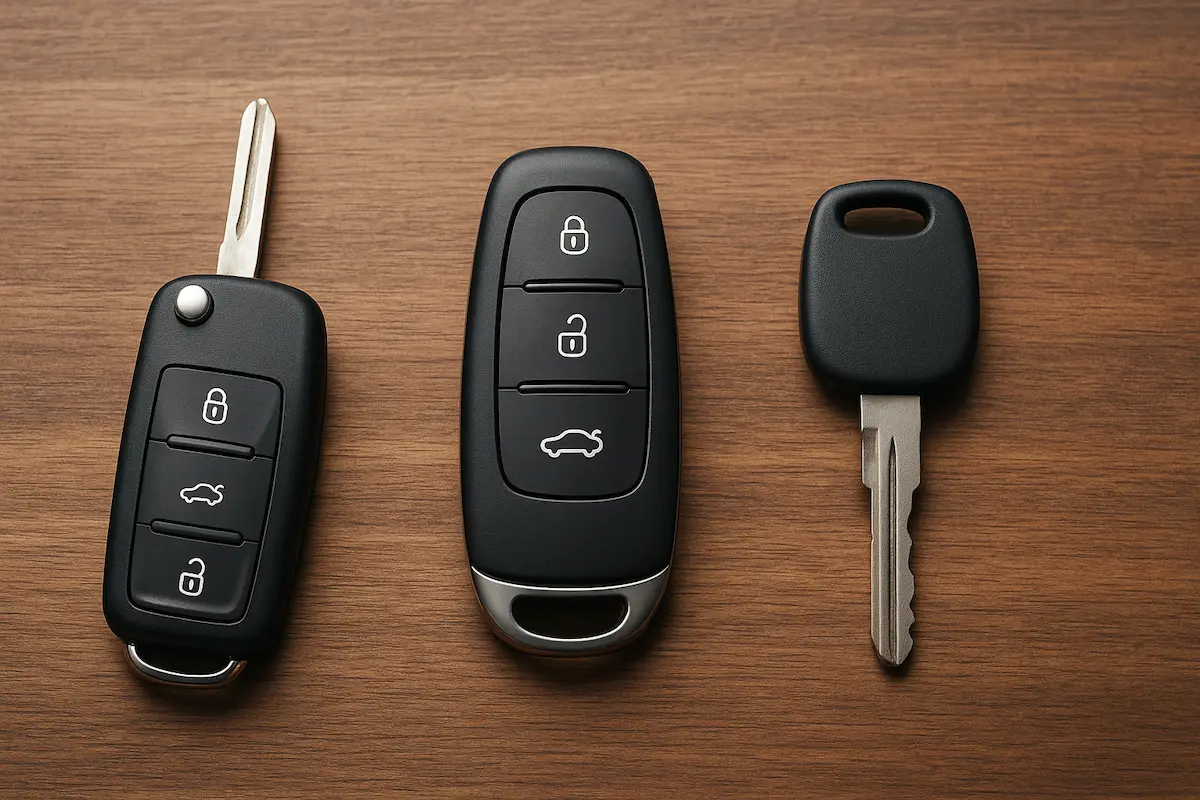 انواع ریموت و سوئیچ خودرو شامل مدلهای تاشو، کیلس و معمولی